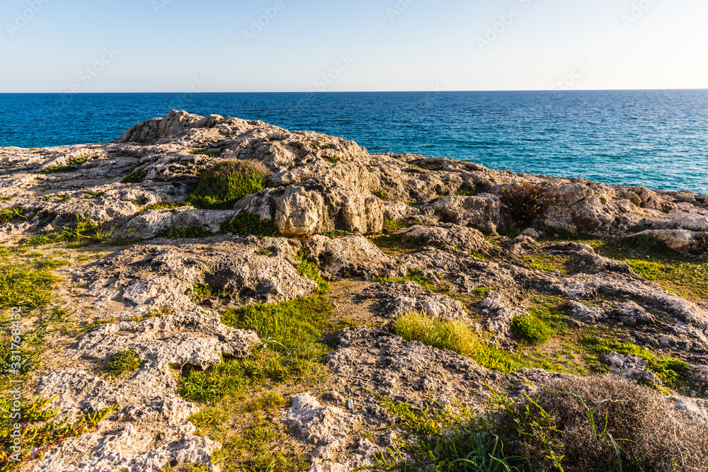 rocky soil in the area of Ayia Napa, Cyprus