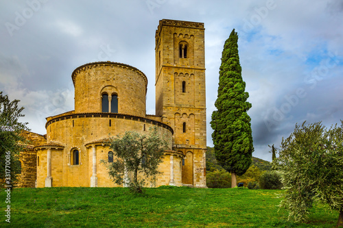 Ancient abbey of San Antimo photo