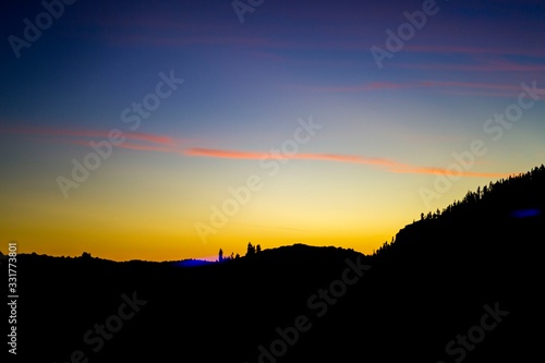 Sunset on volcano Tiede Tenerife