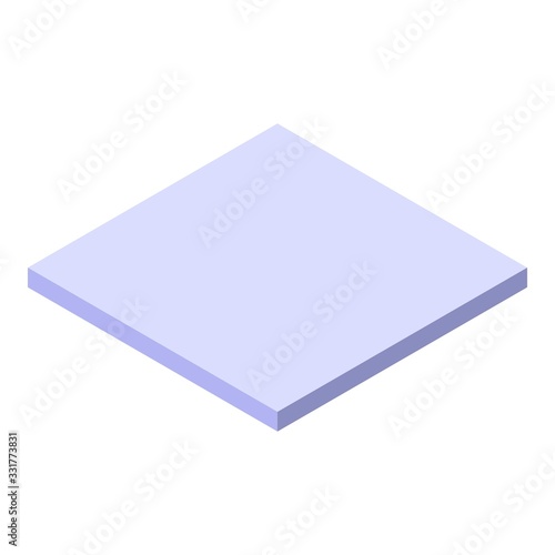 Laying tile icon. Isometric of laying tile vector icon for web design isolated on white background