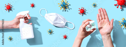 Prevent virus and germs - healthcare and hygiene concept photo