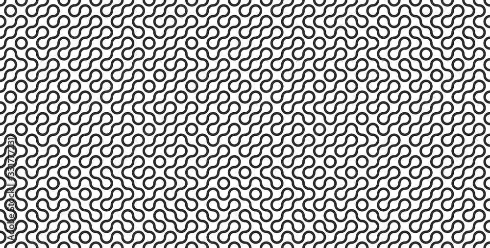 Seamless Abstract Pattern With Curved Lines A Maze Stock Illustration -  Download Image Now - iStock