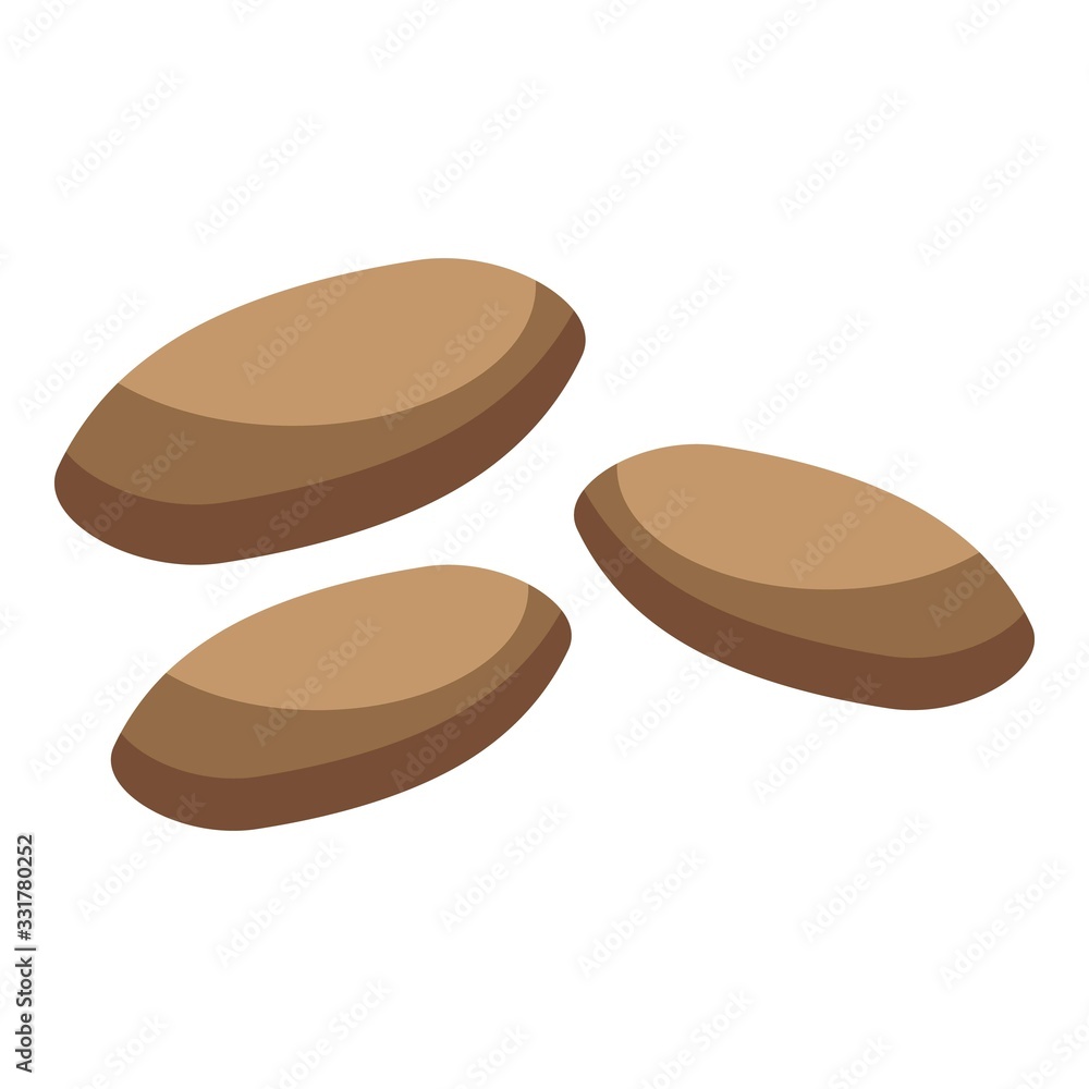 Brown rice icon. Isometric of brown rice vector icon for web design isolated on white background Brown rice icon. Isometric of brown rice vector icon for web design isolated on white background