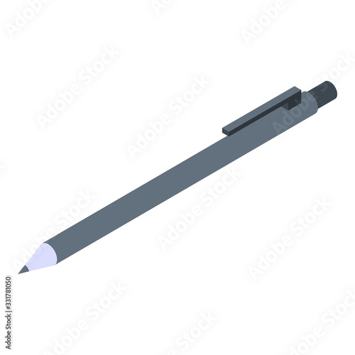 Architect pen icon. Isometric of architect pen vector icon for web design isolated on white background