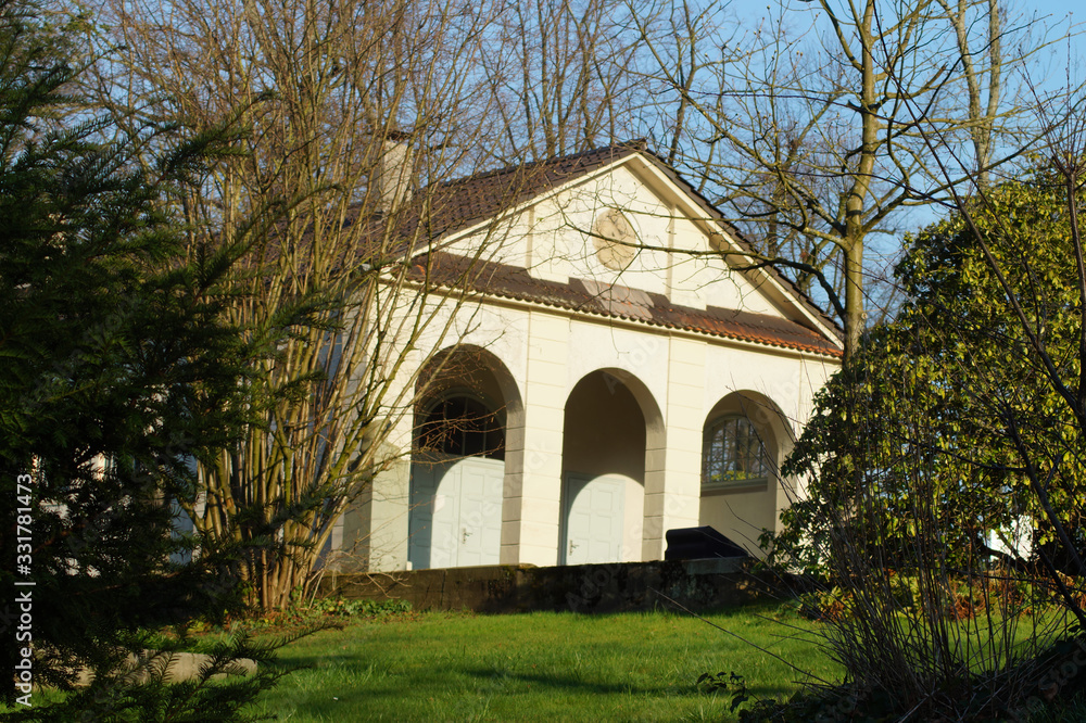 Trauerhalle auf dem Altstadtfriedhof in Mülheim an der Ruhr