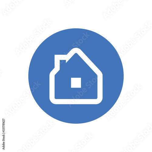 Stay at home vector icon.  Stayhome prevention campaign symbol. © Matias
