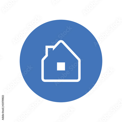 Stay at home vector icon. #Stayhome prevention campaign symbol.