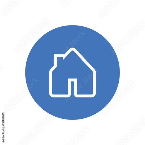 Stay at home vector icon. #Stayhome prevention campaign symbol.