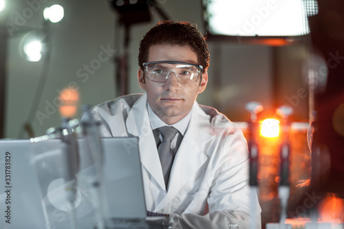Фотография Portrait of a confident male engineer in his working environment