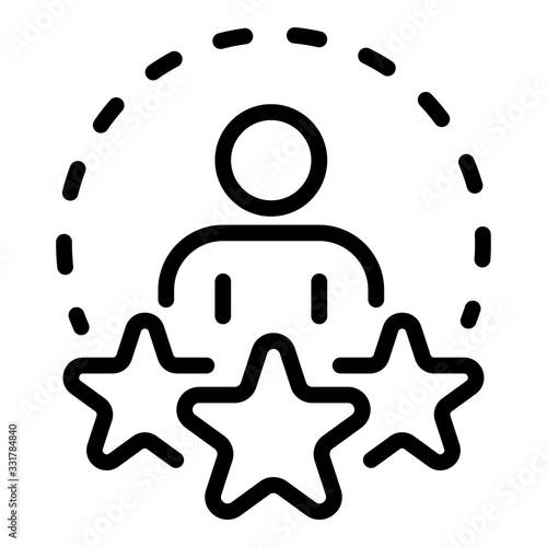 Life skills icon. Outline life skills vector icon for web design isolated on white background