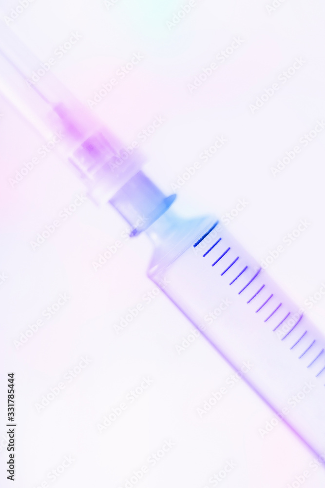 Vaccine in the disposable syringe Vaccine in the disposable syringe