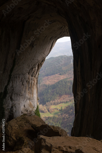  Aitzulo  cavern at Aizkorri mountain range next to O  ati  Basque County.