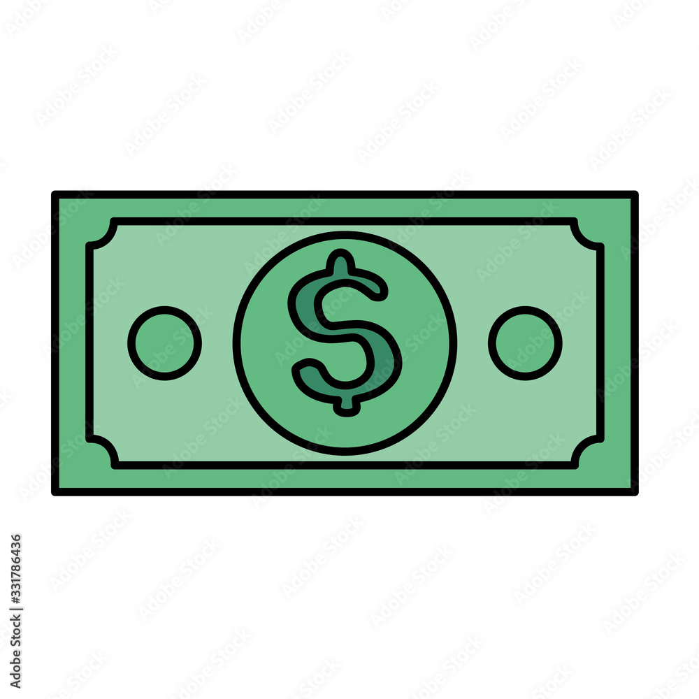 bill money cash isolated icon vector illustration design bill money cash isolated icon vector illustration design