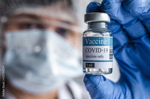 vial, covid-19, coronavirus vaccine ampoule, bottle for injection