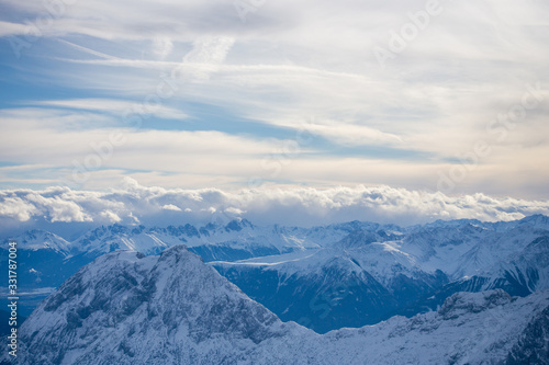 Wallpaper Mural High alpine mountains with snow in Germany and blue beautiful sky Torontodigital.ca