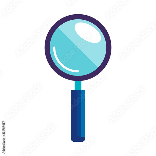 magnifying glass instrument isolated icon vector illustration design