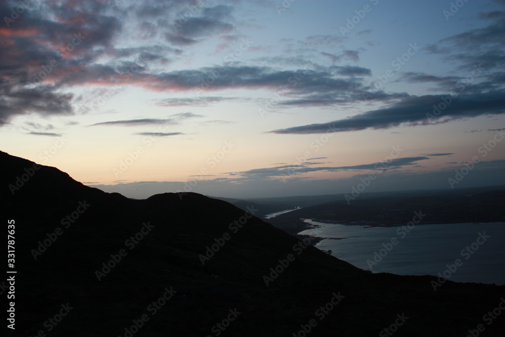 Pure sunset, after camping in the mountain. Pure sunset, after camping in the mountain.