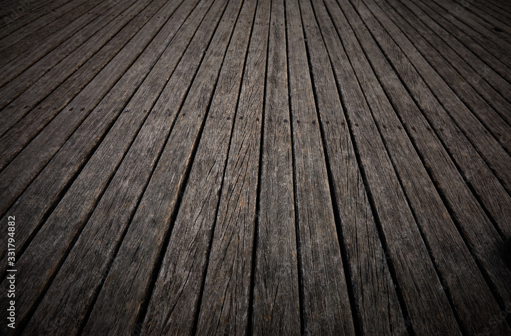 Wooden texture. Old terrace board. Background of old natural wooden dark empty deck with messy and grungy crack beech, oak tree floor texture inside vintage, retro perfect blank. Wooden texture. Old terrace board. Background of old natural wooden dark empty deck with messy and grungy crack beech, oak tree floor texture inside vintage, retro perfect blank.
