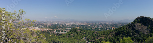 Aerial view of the landscape of the city of Murcia © Hennadii