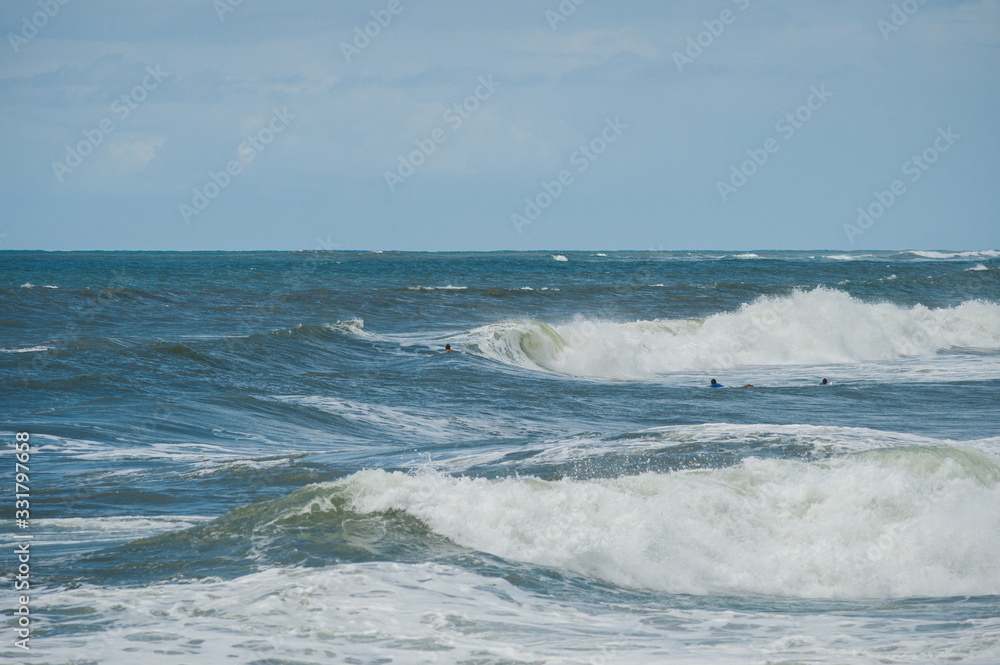 Beach and beautiful views of the cliffs, splashing waves and nature. Beach and beautiful views of the cliffs, splashing waves and nature.