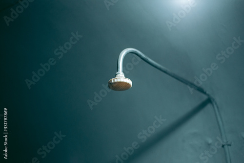 Old shower in the soldiers' barracks