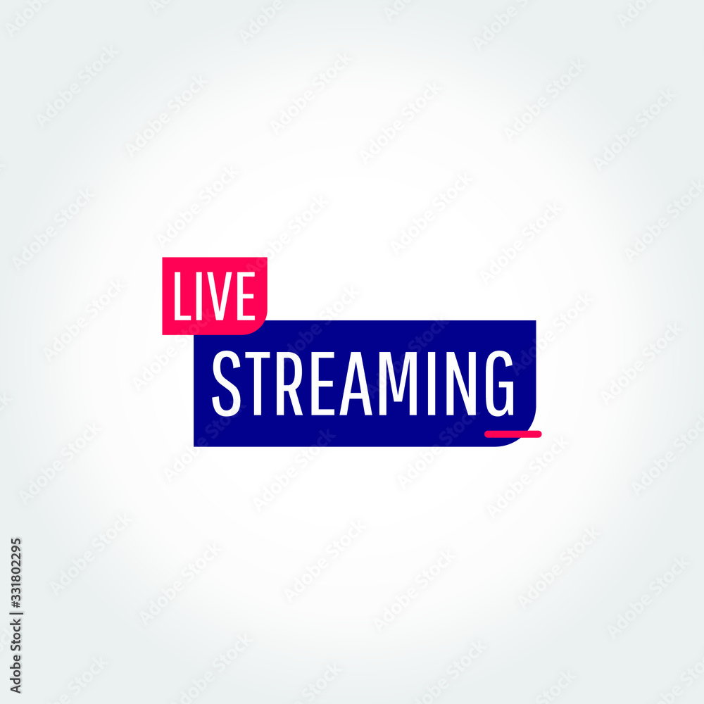 live streaming design vector template. live streaming design vector template.