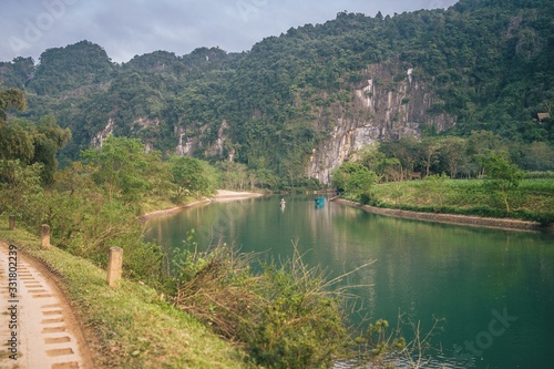 The landscape of Phong Nha Cave photo