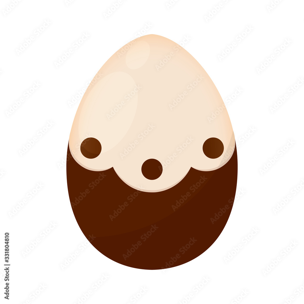 Fototapeta premium Decorated easter eggs icons