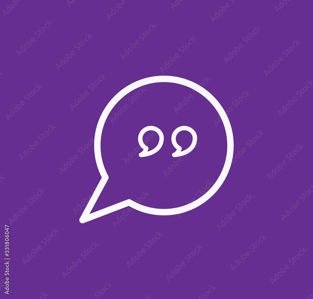 Bubble speech icon vector logo template flat style trendy Bubble speech icon vector logo template flat style trendy