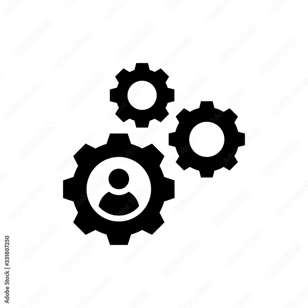 Management Vector Icon Glyph Illustration