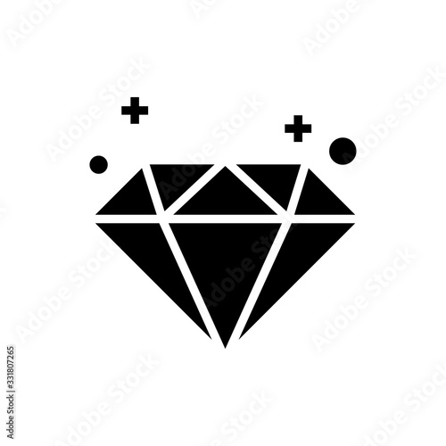 Diamond Vector Icon Glyph Illustration