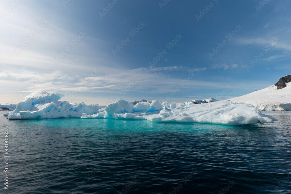 Ice berg in Paradise Bay in Antarctica Ice berg in Paradise Bay in Antarctica