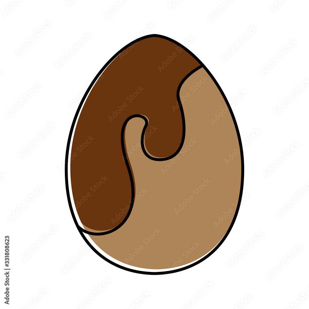 Decorated easter eggs icons