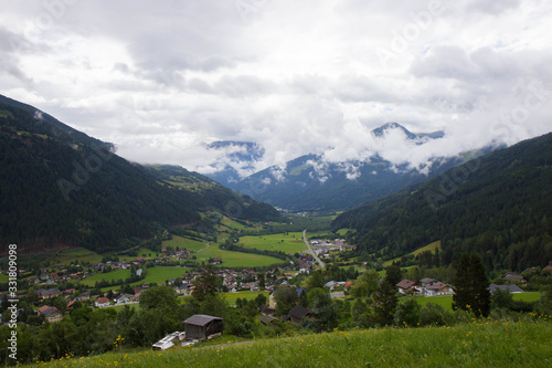 view of valley in Gailtal Alps on a cloudy day, Austria