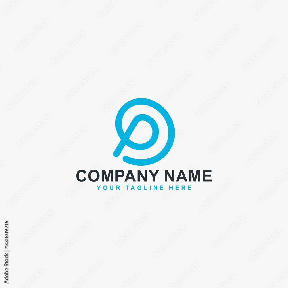 Kidney logo design vector. Letter P line abstract symbol. Monogram P in circle vector icon. Medical care sign. Kidney logo design vector. Letter P line abstract symbol. Monogram P in circle vector icon. Medical care sign.