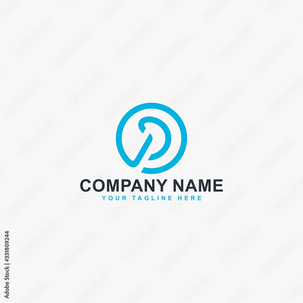 Kidney logo design vector. Letter P line abstract symbol. Monogram P in circle vector icon. Medical care sign. Kidney logo design vector. Letter P line abstract symbol. Monogram P in circle vector icon. Medical care sign.