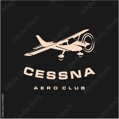 Light small airplane design, Airplane Club or Travel Logo design