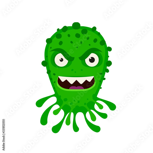 Germ or virus  microbe  Infection  toxin vector illustration