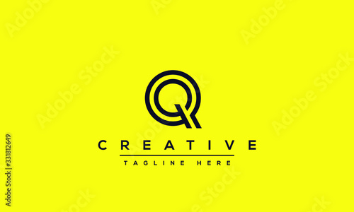 Abstract monogram letter Q logo icon design. Minimalist Q QQ creative initial based vector template.