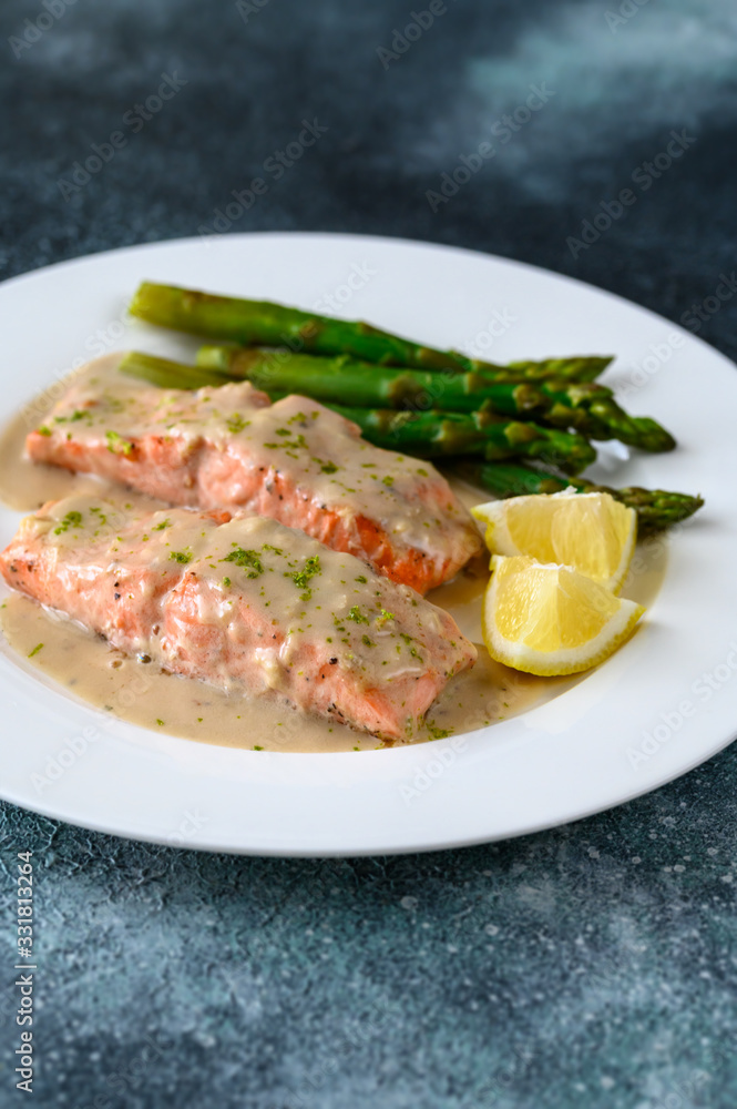 Coconut milk salmon