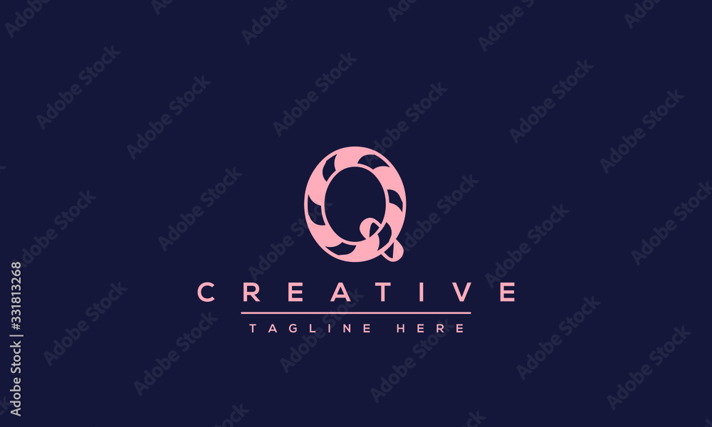 Abstract monogram letter Q logo icon design. Minimalist Q QQ creative initial based vector template. Abstract monogram letter Q logo icon design. Minimalist Q QQ creative initial based vector template.