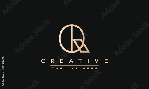 Abstract monogram letter Q logo icon design. Minimalist Q QQ creative initial based vector template.
