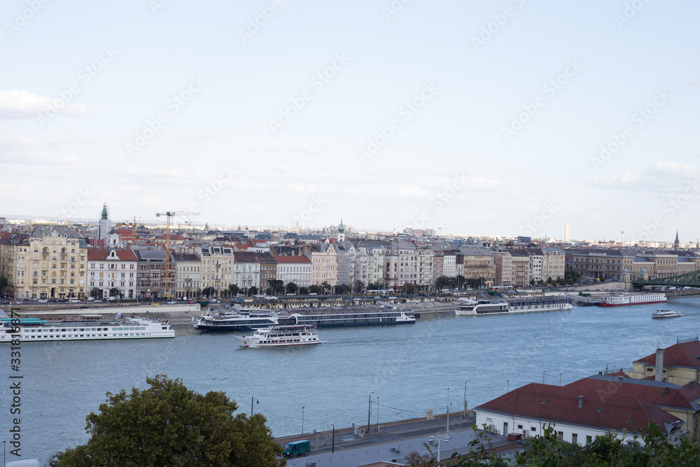 Panorama of the old European city of Budapest