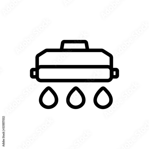 refill printer icon vector. refill printer sign. isolated contour symbol illustration