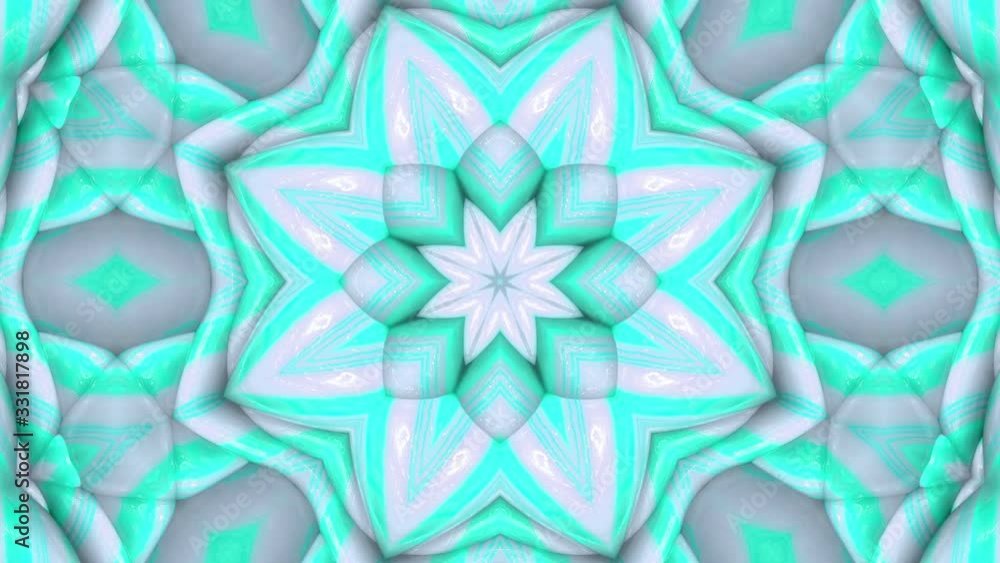 3d Looped Abstract ornate decorative background. Hypnotic striped kaleidoscope. 3d Looped Abstract ornate decorative background. Hypnotic striped kaleidoscope.