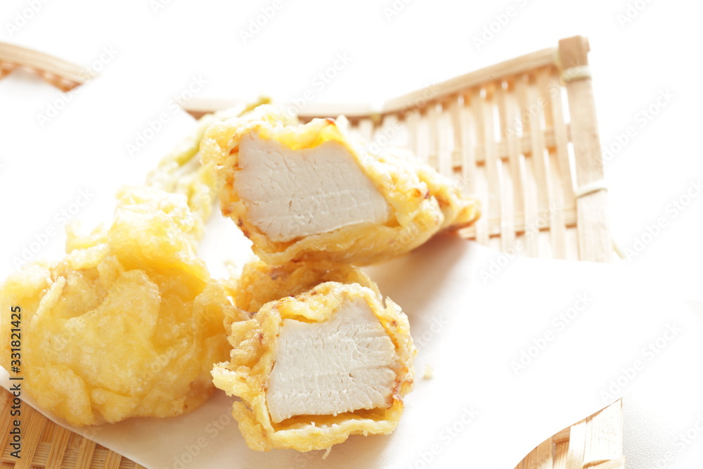 Japanese food, Chicken white meat Tempura deep fried