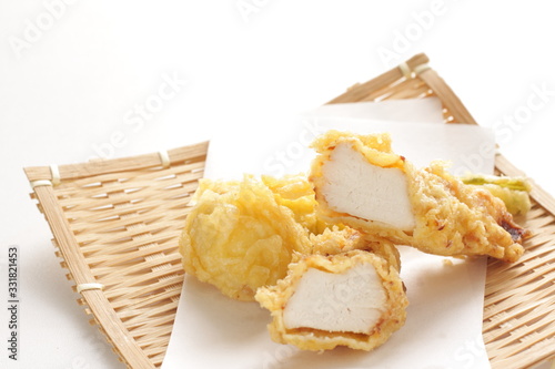 Japanese food, Chicken white meat Tempura deep fried