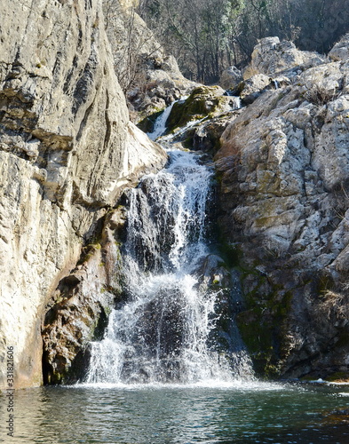Waterfall. A waterfall in the east of Serbia. Wonderful decoration of nature. Serbia landscape.