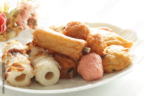Japanese food, assorted fish cake and fish ball for Oden cooking