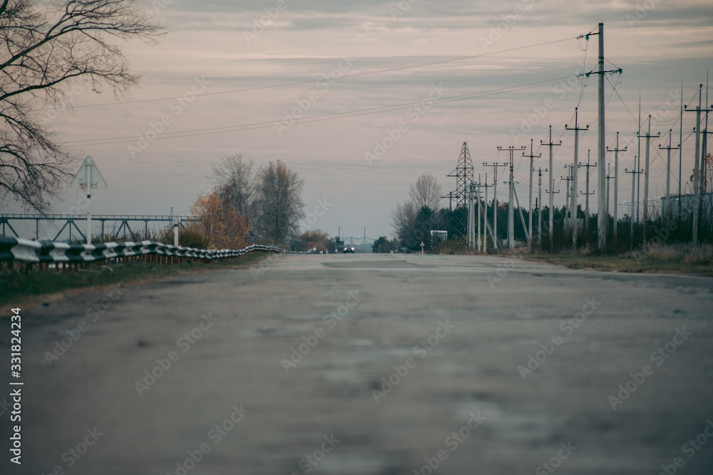 Power plant buildings in Pripyat in Chernobyl Power plant buildings in Pripyat in Chernobyl